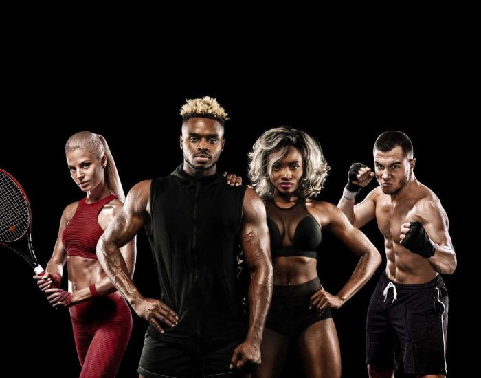 multi-sports-athletes-players-one-collage-isolated-black-background-sport-concept